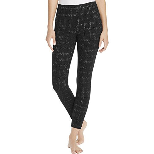 1pc Hue Womens Checkered Stretch Ankle Pants BLK XS – 1dealzcentral